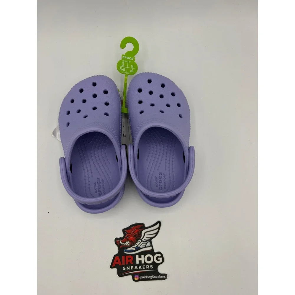 Crocs Classic Clog Digital Violet Purple Kids Toddler Shoes Size C6 204536-5PR